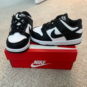 7c black and white toddler Nike dunks